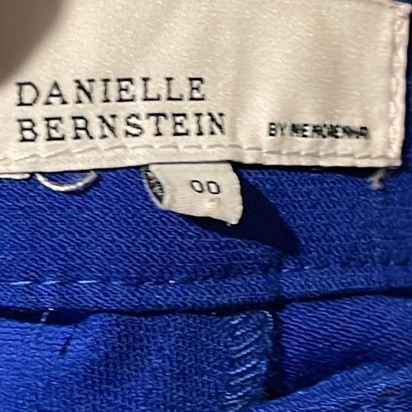 DANIELLE BERNSTEIN BY MEWOREWHAT HIGH RISE WIDE LEG TROUSERS CORAL BLUE SIZE 00 - Picture 11 of 14